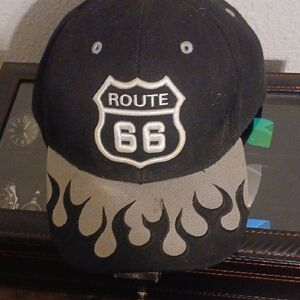 Route 66 Black and Gray Cap